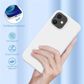 img 1 attached to 📱 MIRACASE iPhone 12 Pro Case 6.1 inch (2020) - Creamy White, Liquid Silicone Gel Rubber Full Body Protection, Shockproof & Drop Protection Case