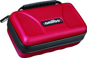 img 1 attached to 🎮 Red Nintendo 3DS Amiibo Case - Officially Licensed, Deluxe Traveler for Storage, Display, and Carrying