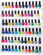 🔳 sagler clear nail polish organizer - holds 102 bottles, acrylic nail polish storage rack logo