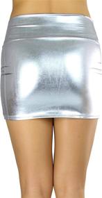 img 3 attached to ToBeInStyle Womens Solid Metallic Polyester Women's Clothing