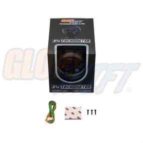 img 1 attached to 🌈 GlowShift Tinted 7 Color 10,000 RPM Tachometer Gauge - Ideal for 1 - 10 Cylinder Gas Powered Engines - Equipped with a Built-in Shift Light - Dashboard Mount - Black Dial - Smoked Lens - 3-3/4" 95mm