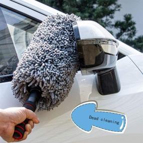 img 1 attached to 🚗 Portable Microfiber Car Duster Brush: Ideal for Exterior and Interior Cleaning with Long, Unbreakable Retractable Handle