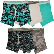 🩲 trimfit boys' tagless boxer briefs – pack of 5, 100% cotton underwear for optimum comfort and style logo