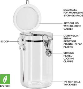 img 3 attached to 🥫 Oggi 59-Ounce Clear Canister Food Storage Container