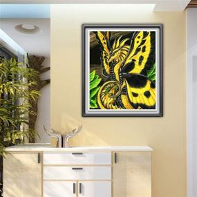 img 3 attached to Enhance Creativity with DIY Handwork Store 5D Yellow Dragon Diamond Painting Kits - Perfect for Adults and Kids!