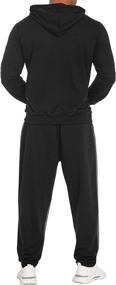 img 1 attached to COOFANDY Jogger Outfits Soccer Hooded Men's Clothing and Active