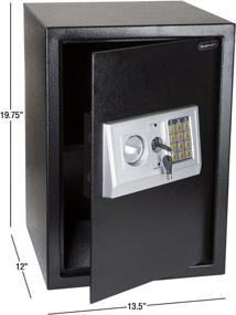 img 3 attached to 🔒 Stalwart Digital Safe – Electronic Steel Keypad, Extra-Large, with 2 Manual Override Keys – Ideal for Home or Business Security – Safeguard Money, Jewelry, and Passports