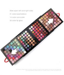 img 1 attached to Ultimate All-in-One Makeup Gift Set: PhantomSky 177 Colors Professional Cosmetic Palette for Contouring, Eyeshadow, Concealer, Eyebrows, Lips, Blush & Powder