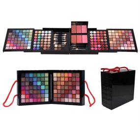 img 3 attached to Ultimate All-in-One Makeup Gift Set: PhantomSky 177 Colors Professional Cosmetic Palette for Contouring, Eyeshadow, Concealer, Eyebrows, Lips, Blush & Powder