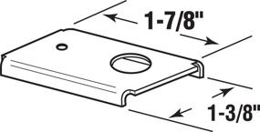 img 2 attached to 🔧 PRIME-LINE Products N 7192 Bi-Fold Door Repair Bracket (Pack of 2) - Fix 1-3/8-Inch Doors with Ease