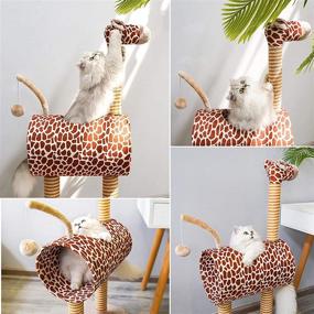 img 3 attached to 🐾 2020 Safari Cat Tree Condo by TOPKITCH - Activity Tower with Scratching Posts for Cats, Play House Furniture