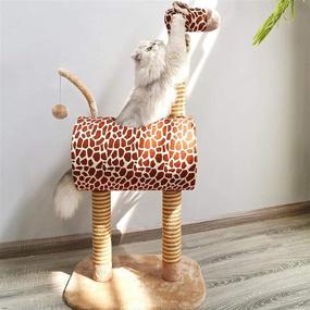 img 1 attached to 🐾 2020 Safari Cat Tree Condo by TOPKITCH - Activity Tower with Scratching Posts for Cats, Play House Furniture