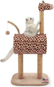 img 4 attached to 🐾 2020 Safari Cat Tree Condo by TOPKITCH - Activity Tower with Scratching Posts for Cats, Play House Furniture