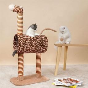 img 2 attached to 🐾 2020 Safari Cat Tree Condo by TOPKITCH - Activity Tower with Scratching Posts for Cats, Play House Furniture