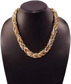 img 2 attached to RICHERA Girls' Braided Choker Necklace – Trendy Jewelry for Fashionable Girls