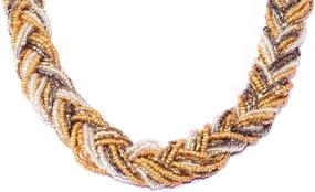 img 1 attached to RICHERA Girls' Braided Choker Necklace – Trendy Jewelry for Fashionable Girls