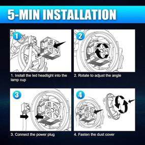 img 1 attached to 🔦 D1S D1R Led Headlight Bulbs - Cafopar Wireless LED Lights - 100% Plug and Play - 6000K White - 70W 8600LM - Original D1S D1R Ballast Compatible - Canbus Error Free - 2 PCS