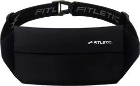 img 4 attached to Пояс для бега без молнии Fitletic Черный