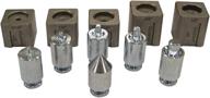 🔧 efficient flaring tool adapter set: mastercool (71098 silver 37 degree hydraulic flaring tool adapter set) logo