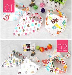 img 3 attached to 🐾 Washable Dog Bandanas Assortment - Triangle Dog Bibs Scarf Pet Kerchief Accessories for Small Medium Dogs, Cats, Kittens, Puppies, and Pets