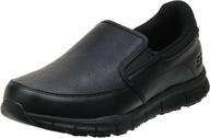 skechers nampa groton service men's shoes - premium black polyurethane quality logo