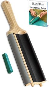 img 4 attached to 🔪 Enhance Precision & Efficiency with BeaverCraft LS5P1 Wood Carving Strop and Sharpening Kit - Perfect for Gouge, Hook Knife, Spoon Carving Tools, Includes Leather Paddle Strop and Polishing Compound