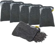 🐟 aquapapa 6 lbs activated charcoal pellets in 6 mesh bags for optimal fish tank aquarium filtration логотип