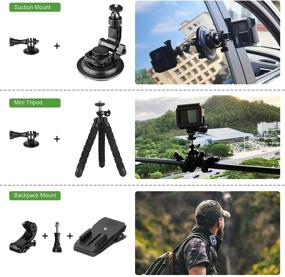 img 1 attached to Ultimate 60-in-1 Accessory Bundle Kit for GoPro Hero and Other Action Cameras - Enhance Your Filming Experience!