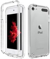 💥 impact-resistant ipod touch case with screen protector - transparent tpu, shockproof, 2ft drop test (clear) logo