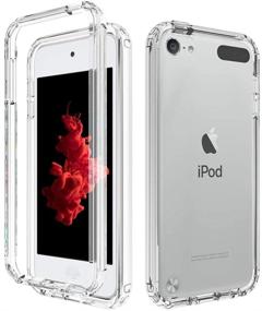 img 4 attached to 💥 Impact-Resistant iPod Touch Case with Screen Protector - Transparent TPU, Shockproof, 2FT Drop Test (Clear)