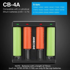 img 3 attached to Dottmon LED Battery Charger: Efficient Charging for Li-ion 10440-26700 Batteries