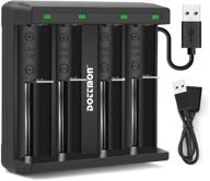 dottmon led battery charger: efficient charging for li-ion 10440-26700 batteries logo