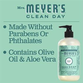 img 1 attached to 🌿 Refreshing Mrs. Meyer's Liquid Hand Soap Mint - 12.5 OZ: A Revitalizing Cleanser for Soft and Clean Hands