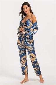 img 3 attached to 🌙 Elevate Your Sleepwear Collection with Escalier Women's Pajamas and Nightwear