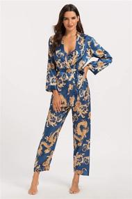 img 2 attached to 🌙 Elevate Your Sleepwear Collection with Escalier Women's Pajamas and Nightwear