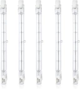 img 4 attached to Luxvista R7S Halogen Bulb 118mm - Dimmable T3 100W J Type Linear Double Ended Floodlight, 120V 1500lm 2800K, Pack of 5, Work, Security, Landscape, Floor Lamps - Warm White