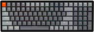 🔥 клавиатура keychron k4 с заменяемыми переключателями gateron red, rgb подсветкой, 96% макетом, алюминиевой рамкой - версия 2: идеальная игровая клавиатура для mac и windows логотип