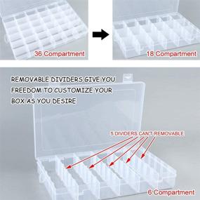 img 2 attached to Organizer Container Adjustable Dividers Multipurpose