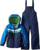 versatile and durable: rothschild little boys' colorblock snowsuit for all winter adventures logo