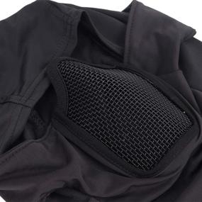 img 3 attached to 🎭 Tactical Balaclava Mesh Mask - Ninja Style Full Face | Windproof Hood Steel Metal Mesh Mask with Polyester Fabric | Foldable Design