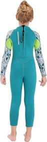 img 2 attached to DIVE & SAIL Kids 2.5mm Wetsuit: Long Sleeve UV Protection Thermal Swimsuit for Optimal Safety