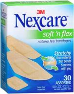 💊 nexcare comfort fabric bandages assorted 30 each (pack of 5) - essential first aid supplies for all minor wounds логотип