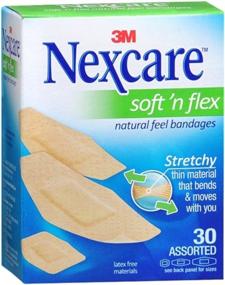 img 1 attached to 💊 Nexcare Comfort Fabric Bandages Assorted 30 Each (Pack of 5) - Essential First Aid Supplies for All Minor Wounds