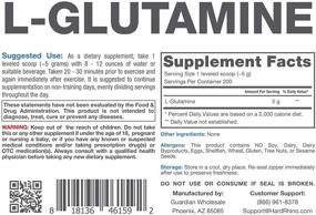 img 2 attached to 🥫 High-quality L-Glutamine Powder by Hard Rhino - 1 Kilogram (2.2 Lbs), Unflavored, Lab-Tested - Includes Scoop