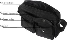img 1 attached to Crossbody Multi Pocket Waterproof Messenger Pocketbook Women's Handbags & Wallets in Crossbody Bags
