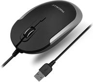 macally silent wired mouse - slim &amp logo