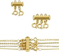 ✨ enhance layered jewelry craft with gold necklace spacer clasp for detangling and locking (2pcs) logo