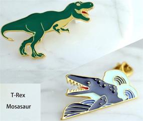 img 2 attached to KimYoung Dinosaur Backpacks: Unique Enamel Jewelry Brooches & Pins for Girls - Unleash Jurassic Style!