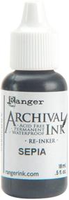 img 1 attached to 🖌️ Ranger ARR5-30850 Reinker: Enhance with Sepia Archival Ink Renewal