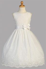 img 2 attached to 👗 Swea Pea & Lilli White Organza First Communion Dresses for Girls (7-16) and Plus Size